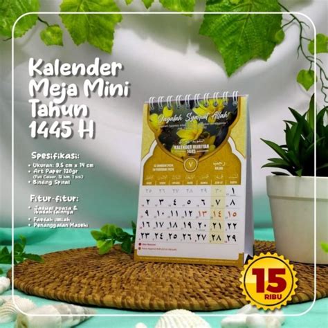 Jual Kalender Meja Mini KMM Kalender Hijriyah Kalender Masehi