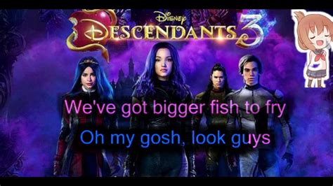 Night Falls Descendants 3 Karaoke Lyrics Instrumental Youtube