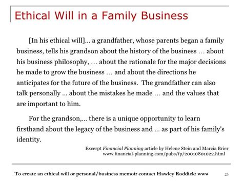 Ethical Wills Enrich Estate Plans