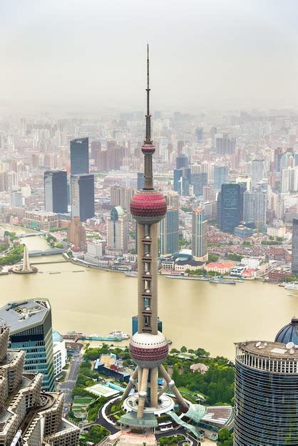 Premium Photo The Oriental Pearl Radio And Tv Tower In Shanghai China