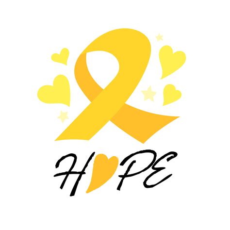 Childhood Cancer Awareness Ribbon 15285539 Vector Art At Vecteezy