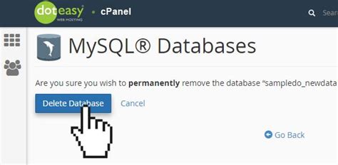 Deleting A Database In Cpanel