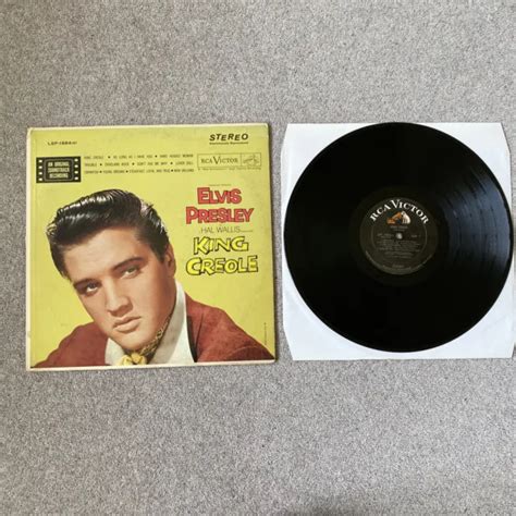 Elvis Presley King Creole Rare Heavy Card Lsp E Usa Vinyl Vg Vg