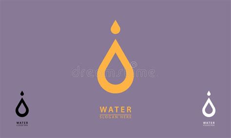 Simple And Elegant Water Logo Icon Stock Vector Illustration Of