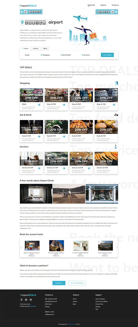 Web Dev. "Airport Deals" - IntlTech