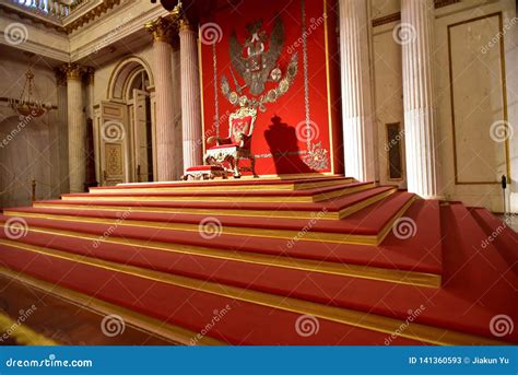 Czarist Throne, the Emperor`s Seat. Editorial Stock Photo - Image of ...