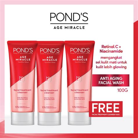 Jual Buy Get Free Pond S Age Miracle Facial Foam G Shopee