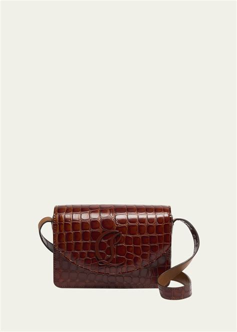 Christian Louboutin Loubi54 Crossbody Small In Alligator Embossed