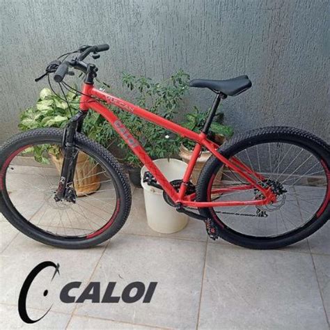 Caloi Bicicleta Vulcan Aro Vermelha Tamanho T R V Bizu Das