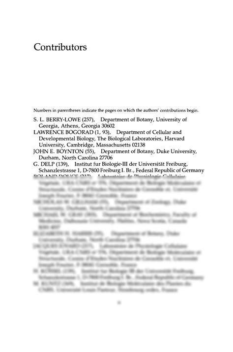 The Molecular Biology Of Plastids Cell Culture And Somatic Cellgenetics Of Plants Vol 7a V 7a