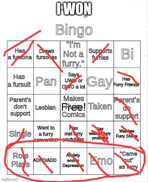 Furry Bingo Imgflip