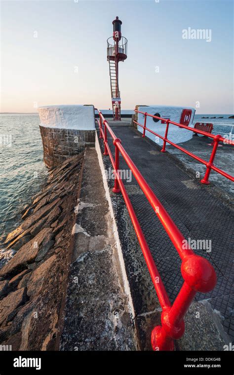 England Cornwall Looe Banjo Pier Stock Photo Alamy