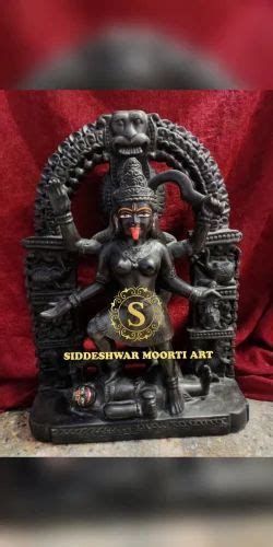 Plain Hindu Black Marble Kali Maa Statue For Worship Size Ft At