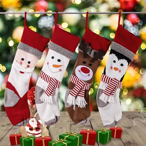 Cheer US Christmas Stockings,Stockings Christmas, Knit Christmas ...