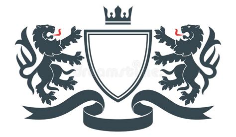 Heraldic Crestcoat Of Armseps Stock Vector Illustration Of Heraldry