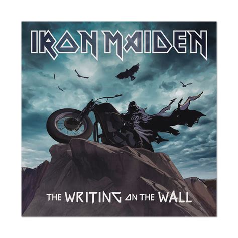 CAPA DE ÁLBUM IRON MAIDEN WRITING ON THE WALL