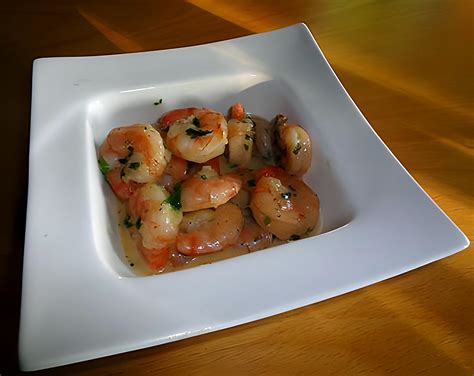 Recette De Gambas A La Feta Et Ail