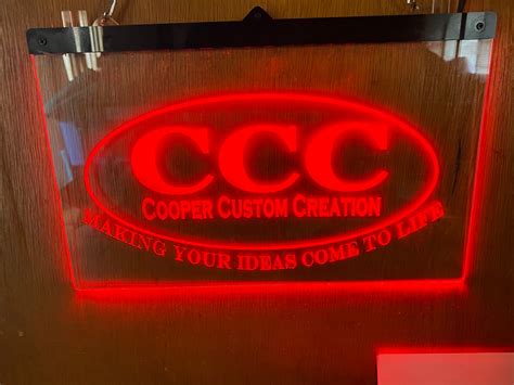 Acrylic Led Sign Light Up Sign Changes Colors Etsy