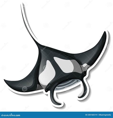 Manta Ray Cartoon Vector Illustration | CartoonDealer.com #137692903