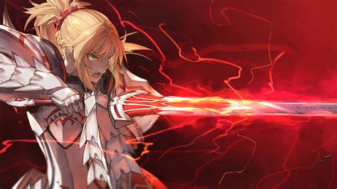 Fond D Cran Armure P E Blond Mordred Fate Apocrypha S Rie Fate