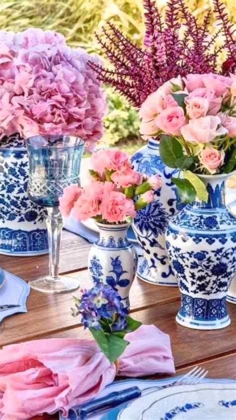 Peonies and blue China #wedding #peonies #flowers #elegant #stunning # ...