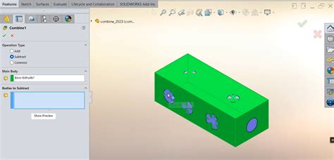 Whats New In Solidworks 2024 A Mold Makers Delight Subtract Bodies