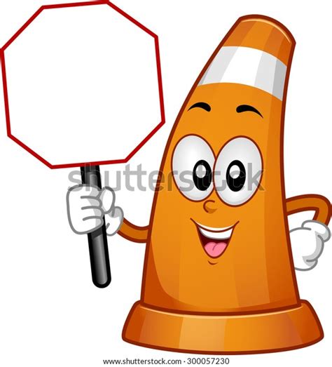 Cartoon Safety Cone Over 1902 Royalty Free Licensable Stock Vectors