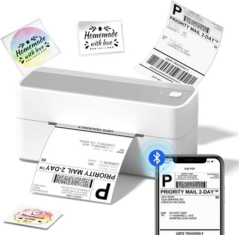 Omezizy Bluetooth Shipping Label Printer Wireless Thermal Label