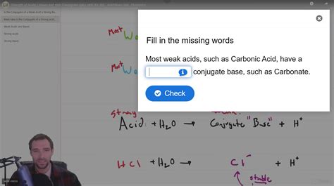 Strength Of Acids Bases And Their Conjugates Pka Pkb Ka Kb Lumi