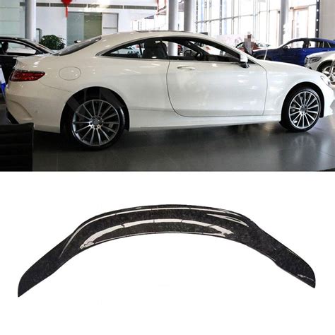 Forged Carbon Rear Trunk Duck Spoiler Wing For Benz S Class W C