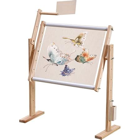 Aleawol Adjustable Cross Stitch Frame Stand Wooden Embroidery Frames