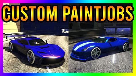 Gta 5 Paint Jobs Top 6 Custom Paint Jobs In Gta 5 Online Youtube