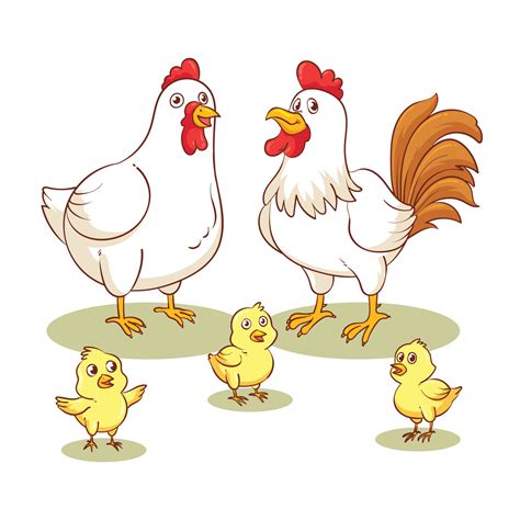 cute dibujos animados de gallina  gallo vector premium  xxx hot girl