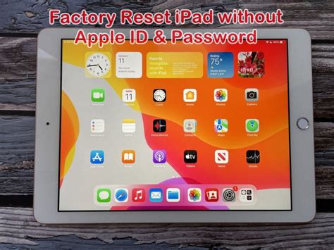 How To Factory Reset Ipad Without Apple Id Password Softwaredive