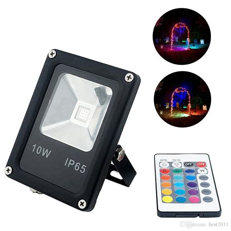 10W Color Changing RGB LED Flood Light Color Changing IP65 Waterproof ...