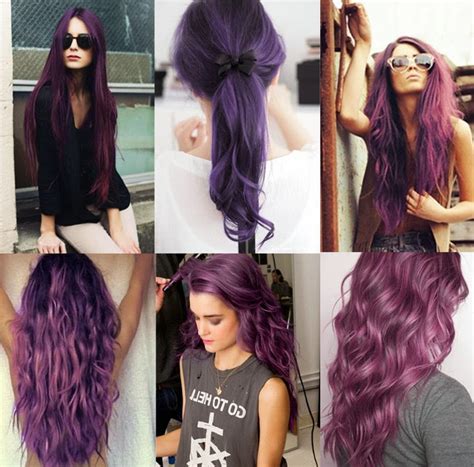 Purple Hair Color Ideas - Shades Of Purple - Hair Fashion Online