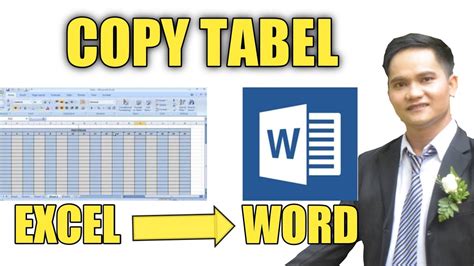 Cara Copy Tabel Excel Ke Word Dengan Rapi YouTube