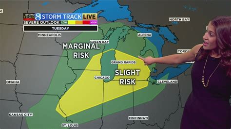 Severe Storms Possible In West Michigan Tuesday Youtube