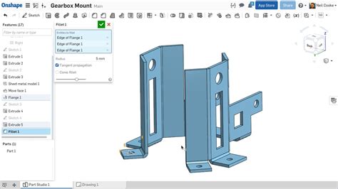 Sheet Metal Break Edge Filter Whats New In Onshape May 24 2017