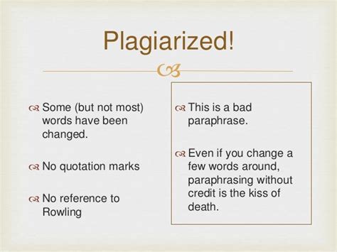 Plagiarism Examples