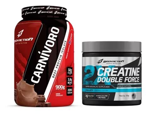 Kit Carnívoro Proteína Da Carne Creatina 150g Bodyaction Frete grátis