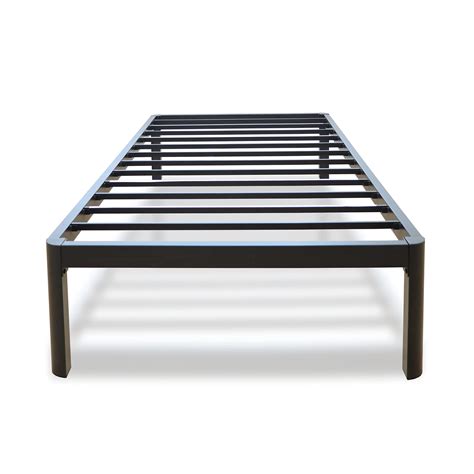 Yitong Angel Twin Bed Frame With Round Corner Edge Legs Inch High