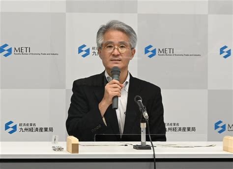 就任会見で語る九州経済産業局の後藤雄三局長※原稿中に「＝写真」を入れております 「地元に貢献できる機会得られて光栄」 九州経産局長が就任