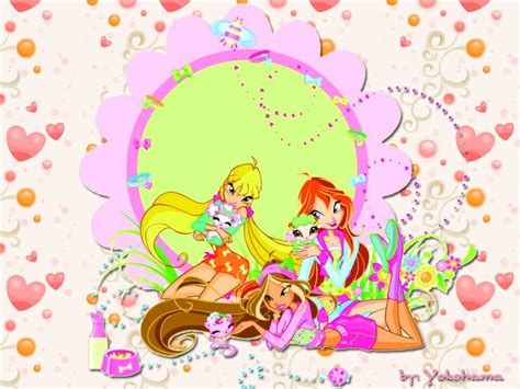 Winx With Pets The Winx Club Fairies Wallpaper Fanpop