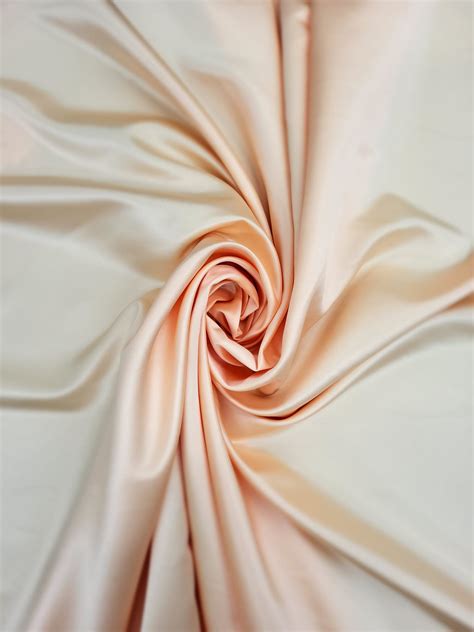 Premium Duchess Satin Peach Gold A M Textiles