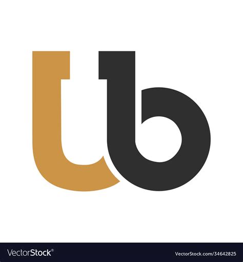 Initial Letter Ub Logo Or Bu Design Royalty Free Vector