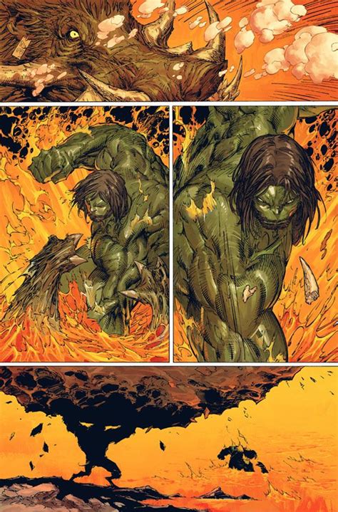 Incredible Hulk 3 Preview 3 Comic Art Work By Marc Silvestri Hulk