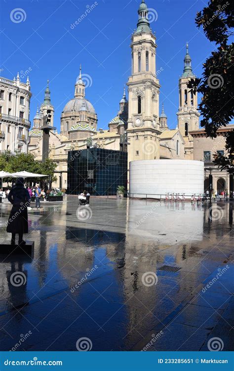 Zaragoza Spain The Cathedral Basilica Of Our Lady Of The Pillar