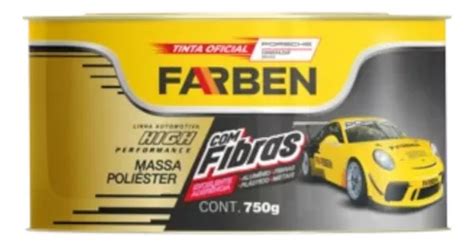 Massa Poliester C Fibra De Vidro Catalizador 750g Farben MercadoLivre