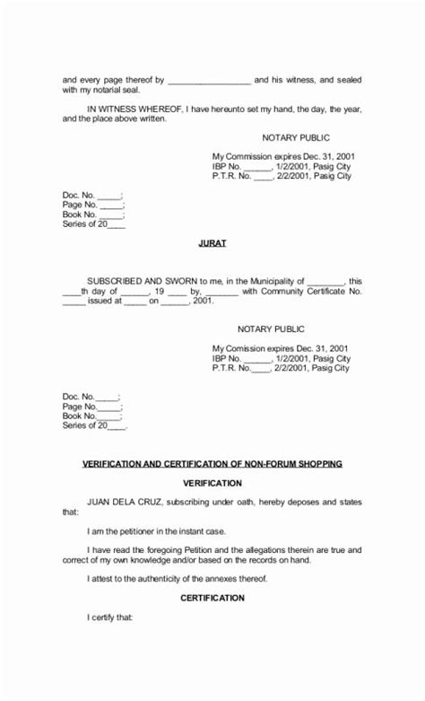 30 Sample Of Notarized Document Example Document Template